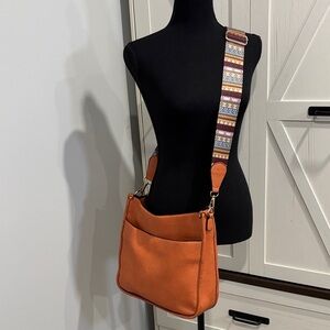Crossbody Bag with Removable / adjustable Strap🔸Burnt Orange